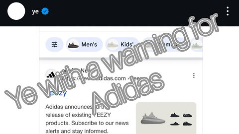 Kanye West issues a warning to Adidas