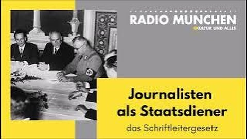 Journalisten als Staatsdiener - das Schriftleitergesetz
