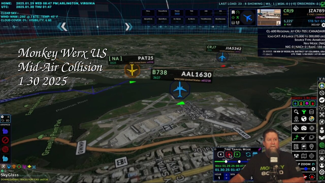 BLACKHAWK MID-AIR Collision AA5342 KS to DCA- Monkey Werx 1 30 2025
