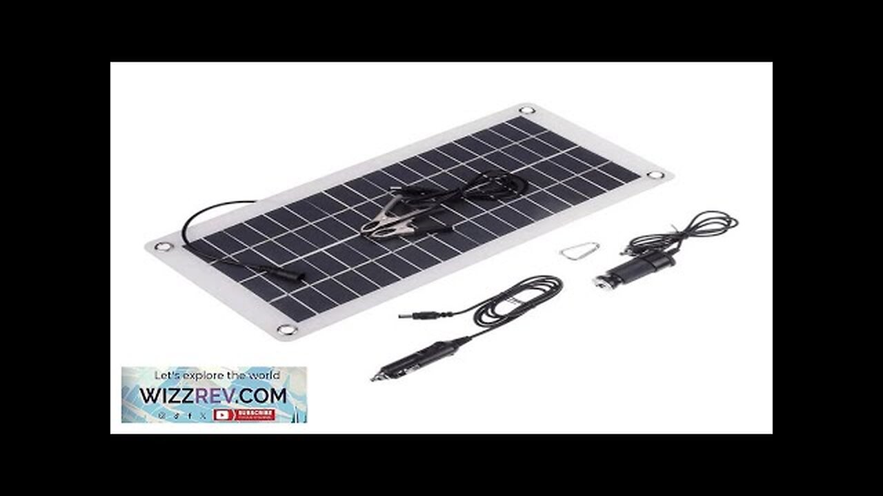 18V 5V 10W High-Efficiency Solar Panel Lightweight Portable Single-Crystal Power Panels Review