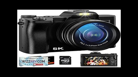 5K Digital Camera WiFi Autofocus Vlogging Camera for YouTube 48MP Camera Review