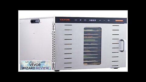 VEVOR Food Dehydrator Machine 10 Stainless Steel Trays 1000W Electric Food Dryer Review