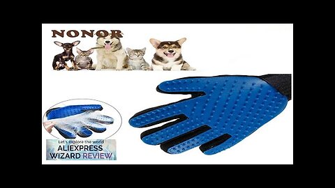 NONOR Rubber Pet Bath Brush Protection Silicone Cat Comb Glove Massage Grooming Review