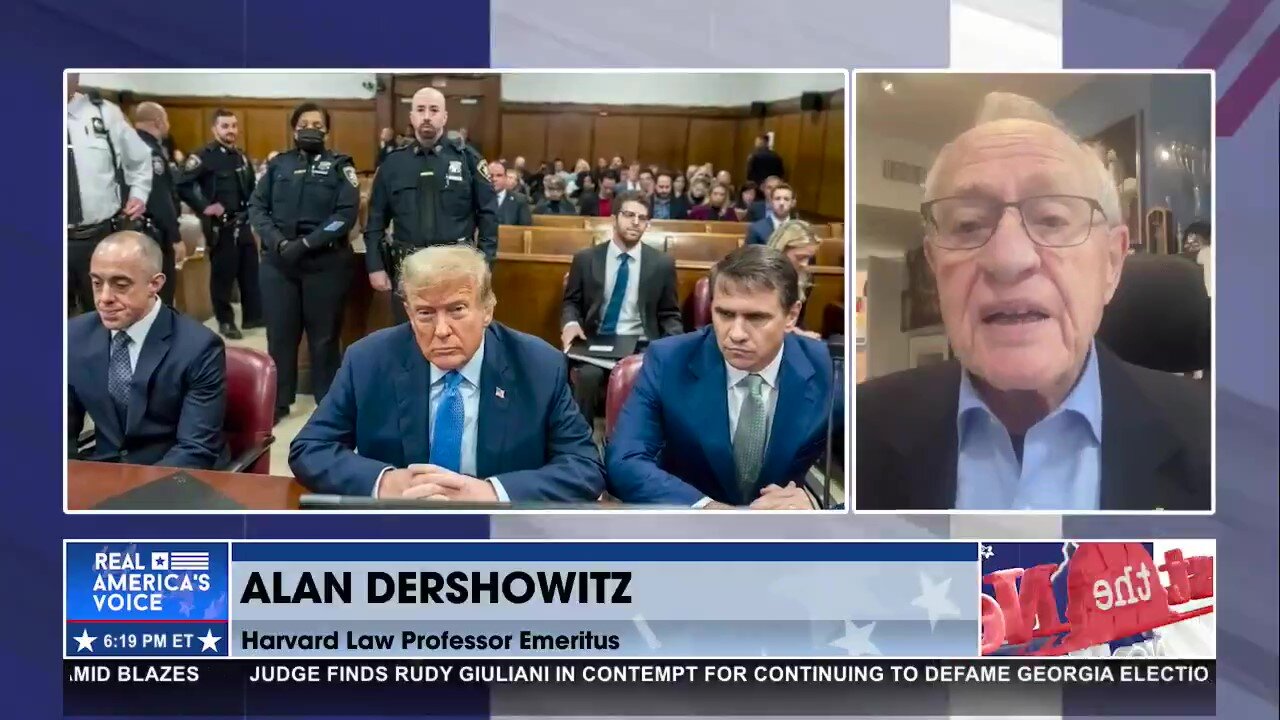 ‘A distortion of our legal system’: Alan Dershowitz reacts to Trump hush money trial sentencing