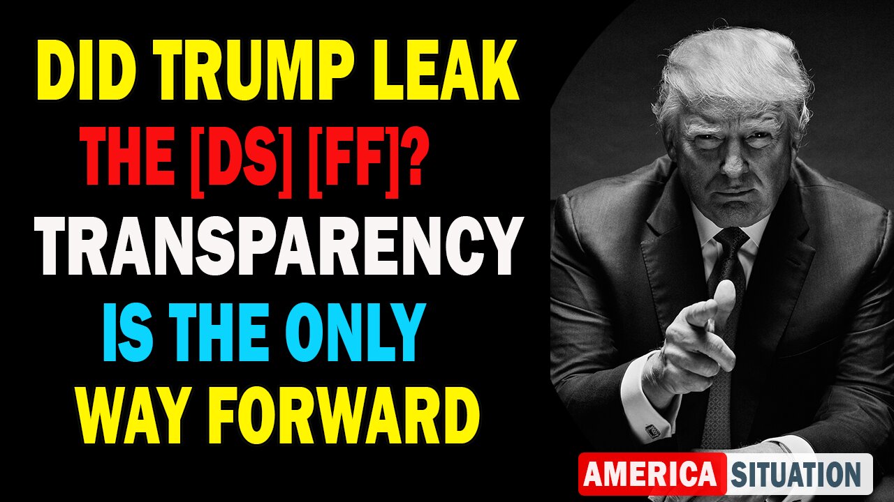 X22 Report Huge Intel Jan 14: Did Trump Leak The [DS] [FF]? Transparency Is The Only Way Forward