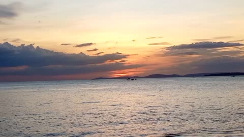 Sunset & Beautiful Beach in Cambodia