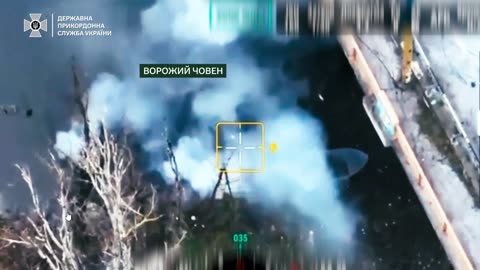Border guards used an FPV drone to hit an enemy boat in the South – it burned