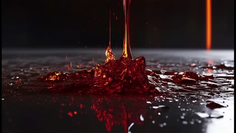Liquid Spilling onto the Ground. Relaxing sounds. Drift into your own happiness.
