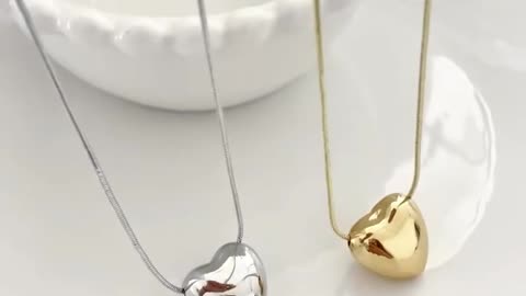 Love Heart Pendant Necklace for $0.69
