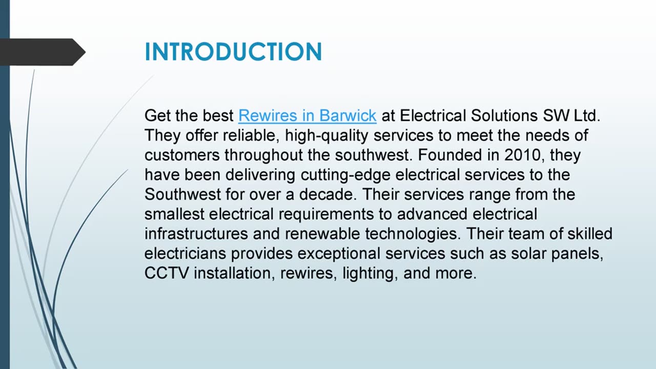 Get the best Rewires in Barwick