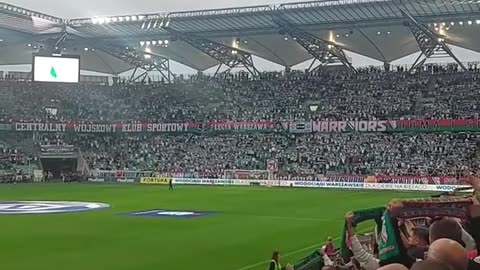 Anthem of Legia Warsaw (splendid moment)