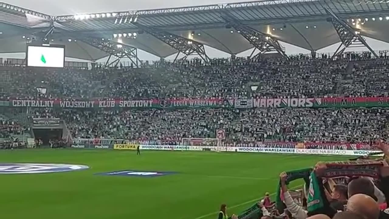 Anthem of Legia Warsaw (splendid moment)