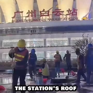 A futuristic transportation hub! 😱😮