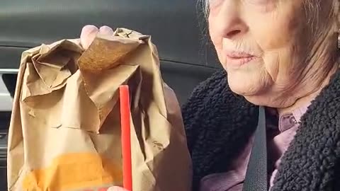 Country Granny singing at Burger King Tennessee (USA) #elders #silly #bk #burgerking #haveityourway