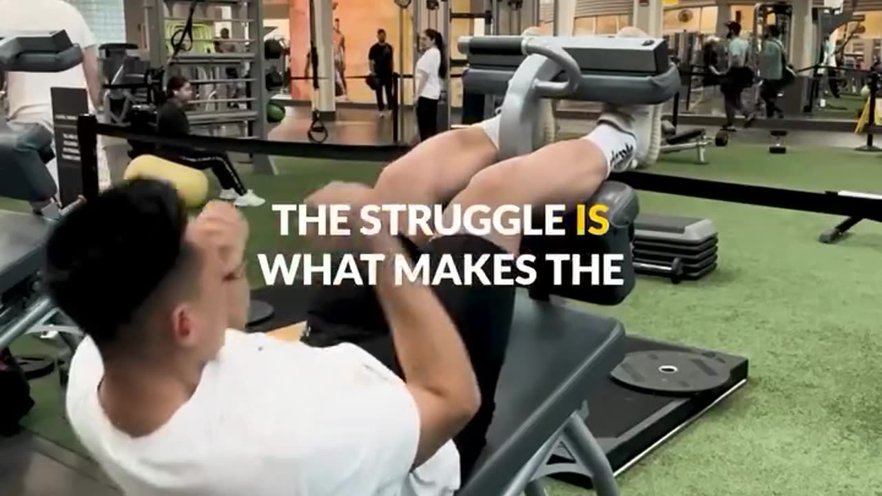 Do not let comfort get the best of you. Rest at the end, not in the middle.