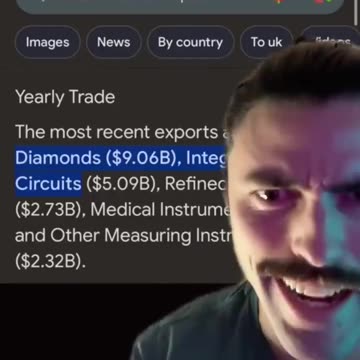 Israel largest export is diamonds. There are zero diamond mines in Israel