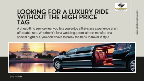 Cheap Limo Service Near Me – Ride in Style for Less