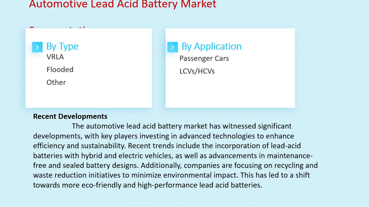 Automotive Lead Acid Battery Market Size, Share, and Forecast to 2033 | Market Strides