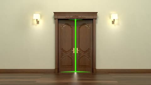 Door Open Animation - Green Screen FREE!