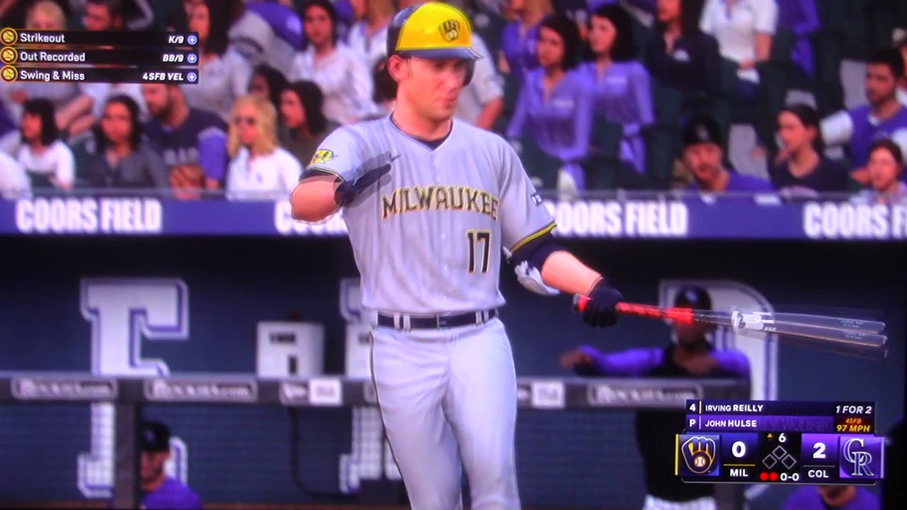 MLB The Show: Colorado Rockies vs Milwaukee Brewers (S12 G79)