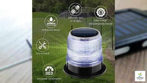 Night Predator Deterrent, Briidea Solar Predator Control Light