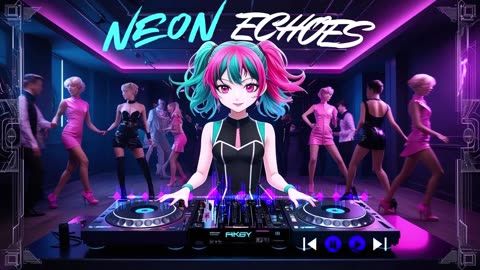 Neon Echoes: Tech House, Minimal, Industrial Techno | 30-min VJ