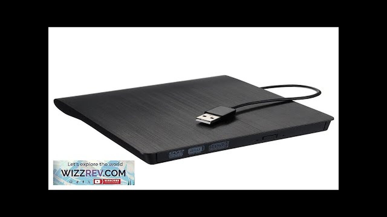 External USB 2.0 DVD RW CD Writer Slim Optical Drive Burner Reader Review