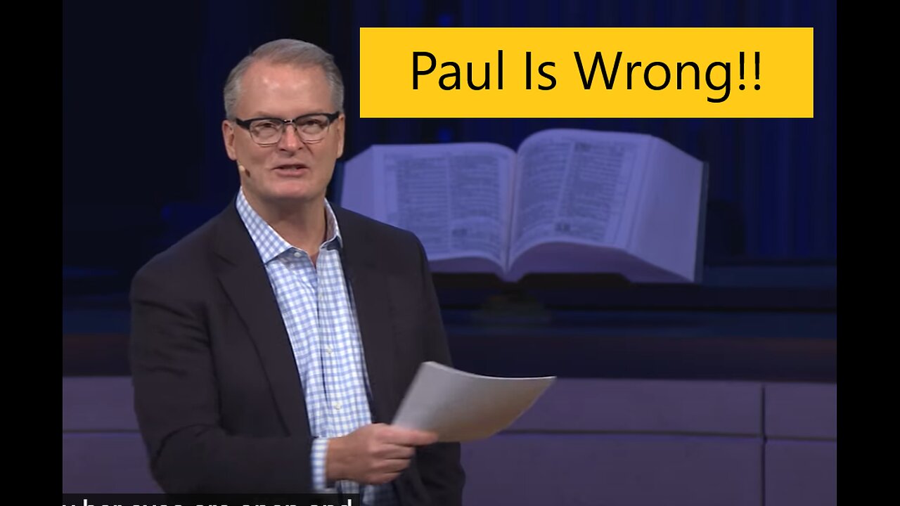 United Methodist Pastor claims "Paul Is Wrong"- Response to Adam Hamilton