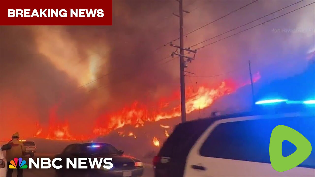 BREAKING: New wildfire in Southern California is rapidly growing forcing more evacuations