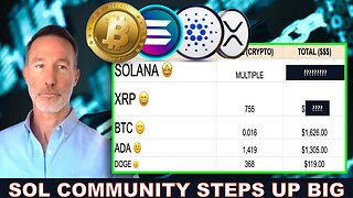 CRYPTO COMMUNITY RESULTS: SOLANA v. BITCOIN v. ADA v. XRP v. DOGE. MASSIVE RESULTS!