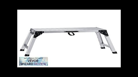 VEVOR 330 lbs Work Platform 23-34.5 inch Height Adjustable Folding Aluminum Drywall Review