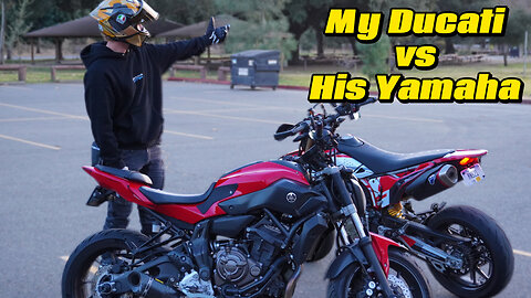Supermoto vs FZ-07 - Epic Ride with Crazy Moments