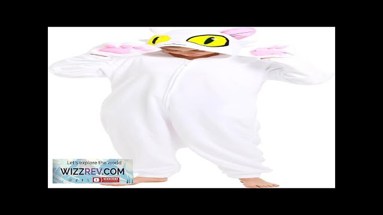 dressfan Animal White Cat Onesie Pajamas Costume kawaii Daijin Neko Halloween Cosplay Review