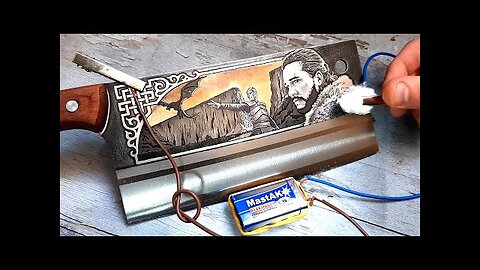 SIMPLE tech. Making a drawing on metal without expensive materials