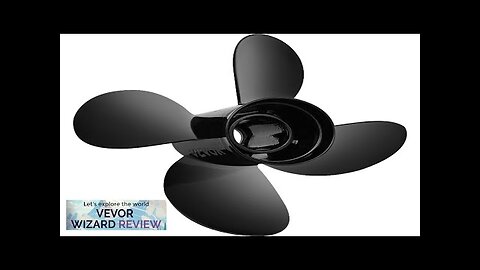 VEVOR Outboard Propeller Replace for OEM 48-8M0084495 4 Blades 14\" x 19\" Review