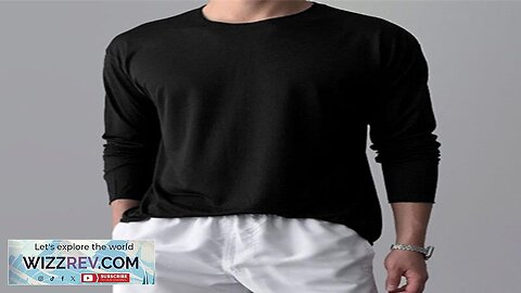 INCERUN Mens Ruched Textured Long-Sleeve T-Shirt Comfortable Quick Dry Crew Neck Top Review