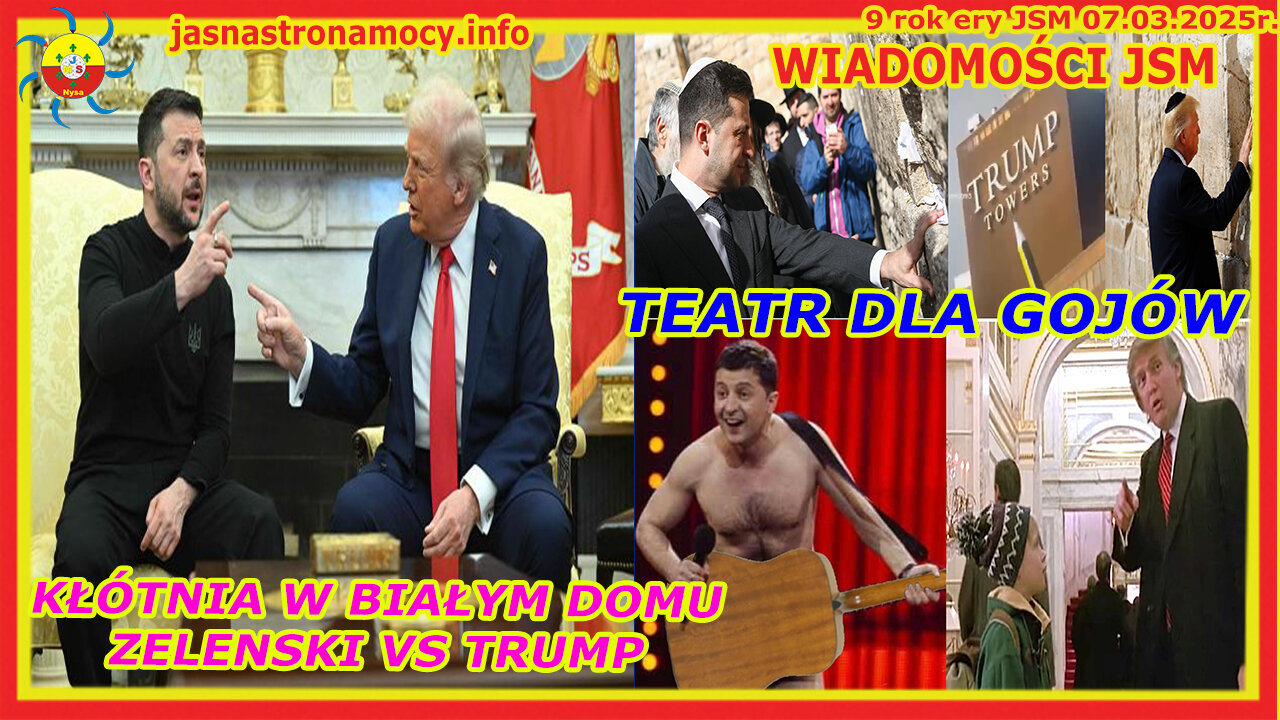 Wiadomości JSM Kłótnia w Białym Domu - Zelenski u Trumpa 🎭 TEATR DLA GOJÓW