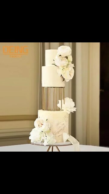 Wedding cake stand divider metal floating party cake tier rack