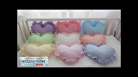 Cotton Ruffled Love Heart Shape Sofa Cushion Office Backrest Nap Bolster Pillows Review