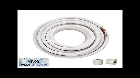 VEVOR 50FT Mini Split Line Set 1/4" & 3/8" O.D Copper Pipes Review