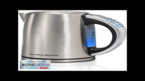 Hamilton Beach 1.7 LiterTemperature Control Electric Kettle Water Boiler & Heater Fast Review