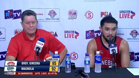 Interview with Best Player RJ Abarrientos and Coach Tim Cone [Dec. 25, 2024]