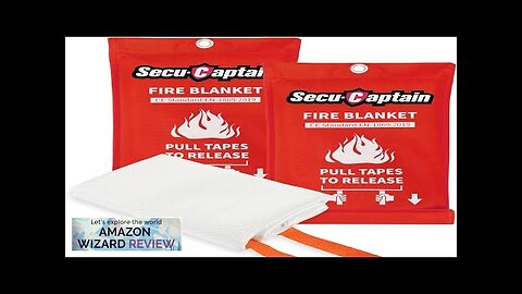 SecuCaptain Emergency Fire Blanket for Home and Kitchen 2 Pack 40"x40" Review