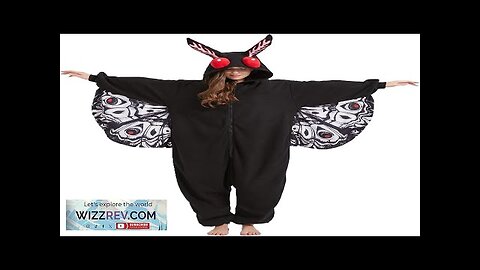 Adult Mothman Costume Mothman Onesie Pajamas Halloween Onesie Christmas Cosplay Unisex Party Review