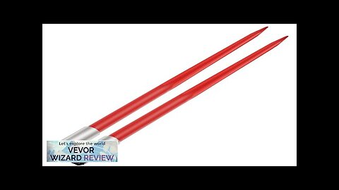 VEVOR Pair Hay Spear 49" Bale Spear 3000 lbs Capacity Bale Spike Review