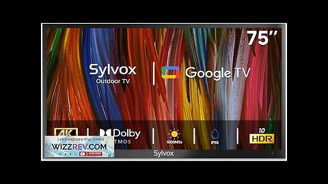 SYLVOX Outdoor TV 75 inch Smart TV Waterproof Outdoor TVs 4K Weatherproof Review