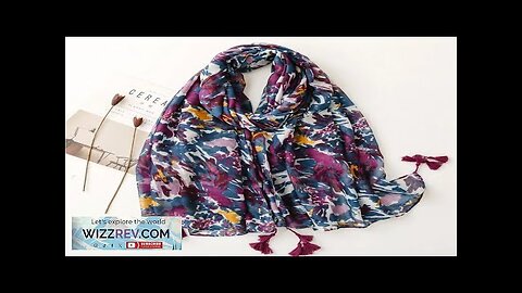 2023 Fashion Paisley Abstract Floral Tassel Viscose Shawl Scarf Lady High Quality Review