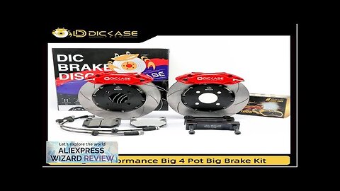 Dicase car brake system 4 pot caliper with 285*24mm brake disc Review