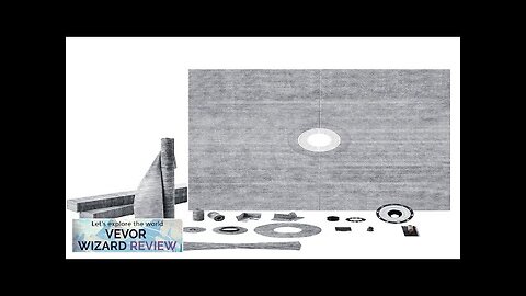 VEVOR Shower Curb Kit 72"x72" Shower Pan Kit with 2" ABS Central Review