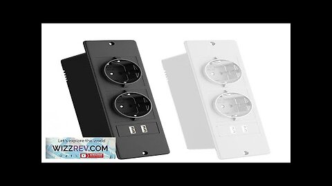 2Pcs Table Socket with 2 USB 2 Sockets Built-in Socket 2-Way Installation Review